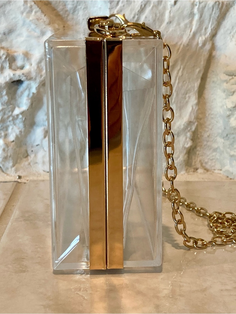NWT Clear Minaudière crossbody bag/ clutch - Picture 8 of 12